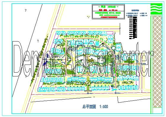 某花园规划总平面图