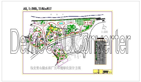 青山殿水库景观全套施工CAD图纸