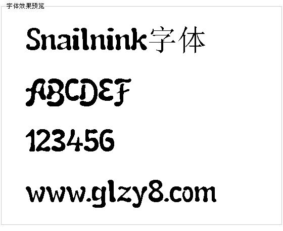 Snailnink字体