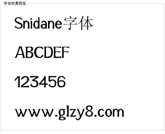 Snidane字体