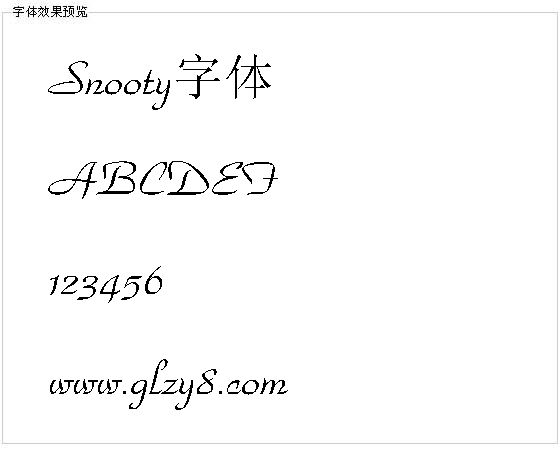 Snooty字体