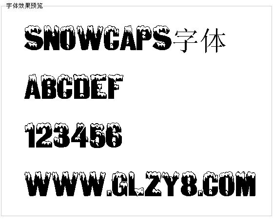 Snowcaps字体