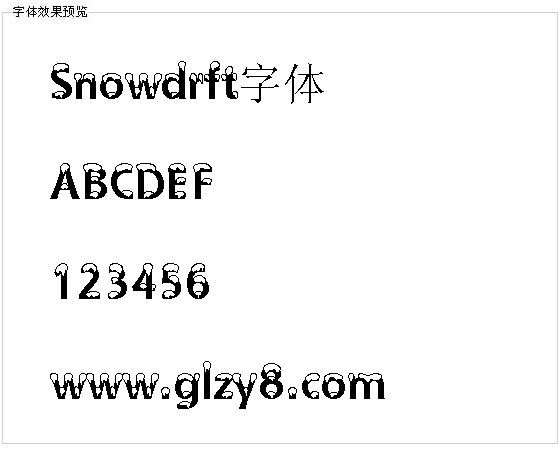 Snowdrft字体