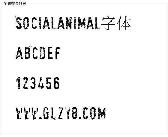 SociaLAnimaL字体