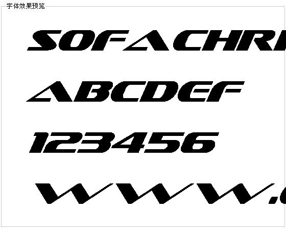 Sofachri字体