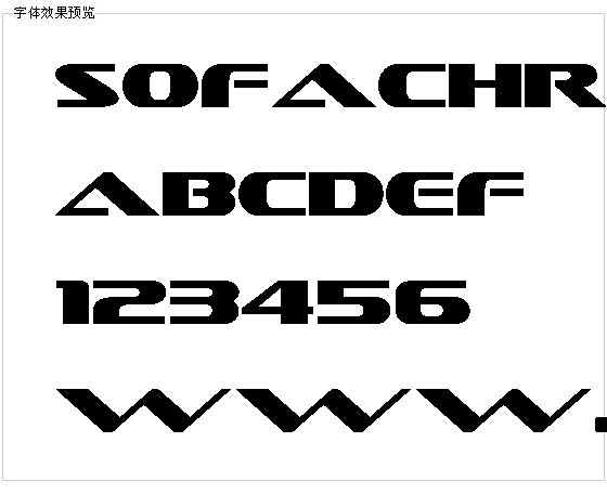 Sofachro字体