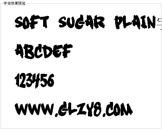 Soft Sugar plain字体