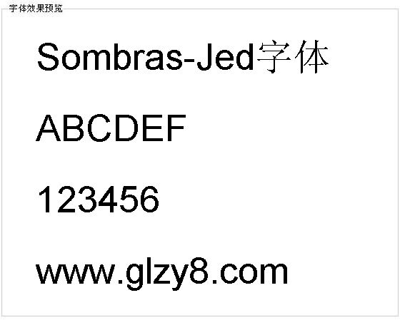 Sombras-Jed字体