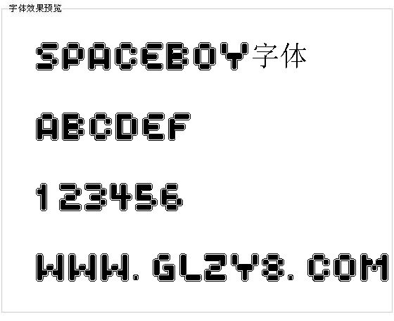 Spaceboy字体