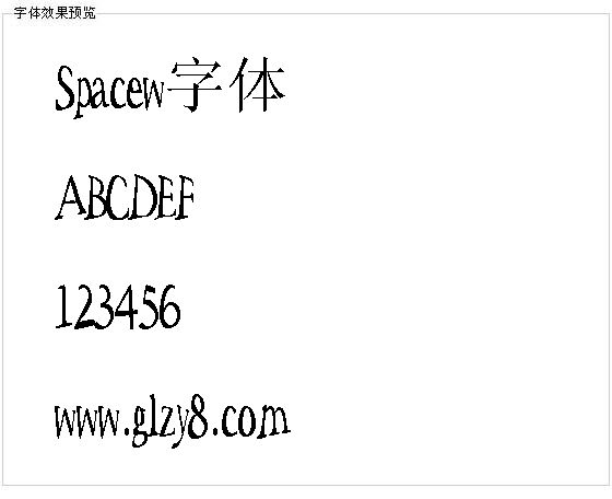 Spacew字体