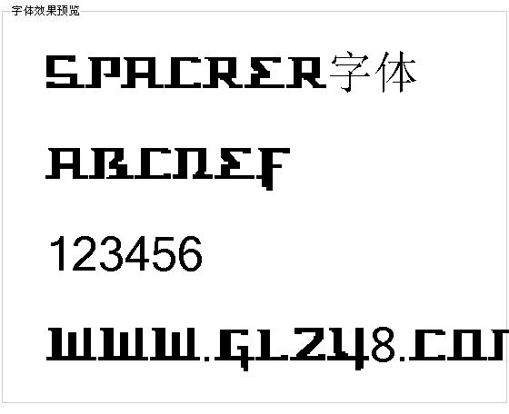 Spacrer字体