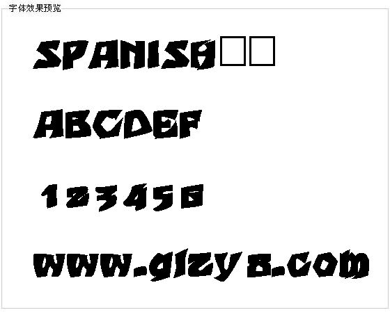 SPANISH字体
