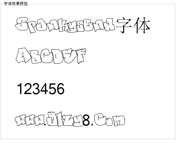 Spankysend字体