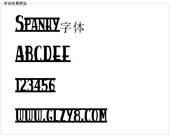 Spanky字体