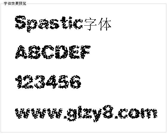 Spastic字体