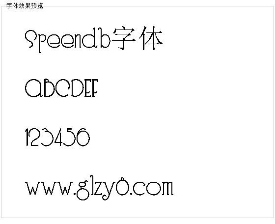 Speendb字体