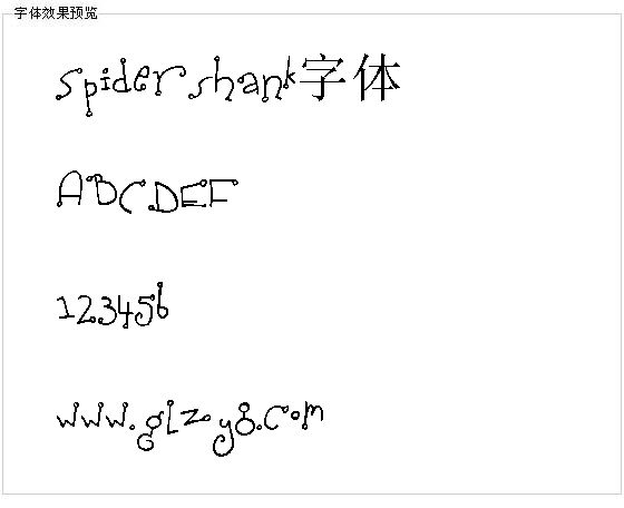 Spidershank字体