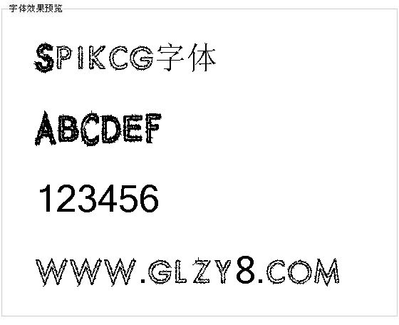 Spikcg字体