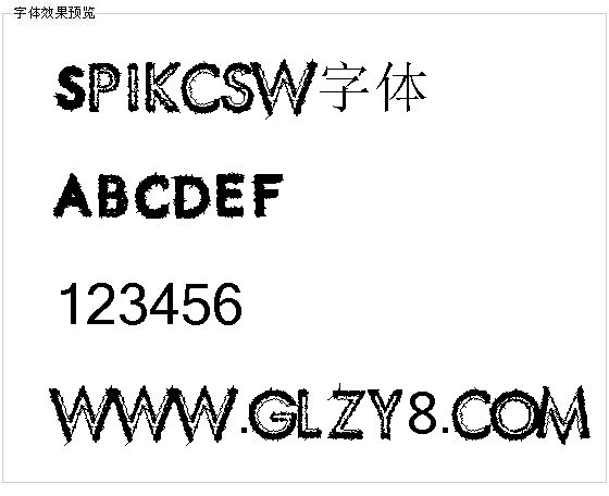 Spikcsw字体