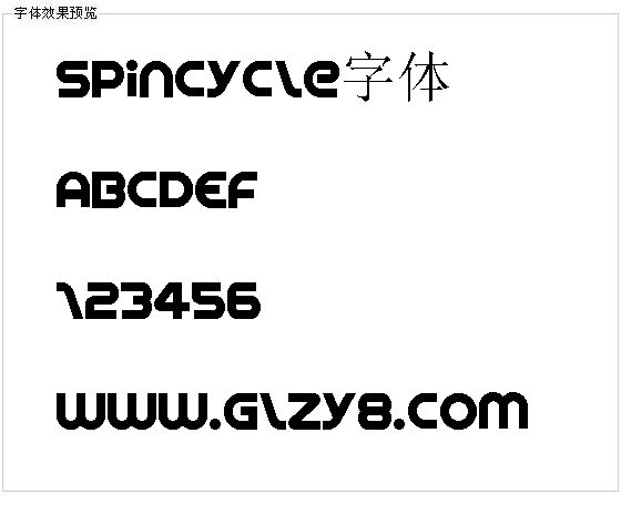 Spincycle字体