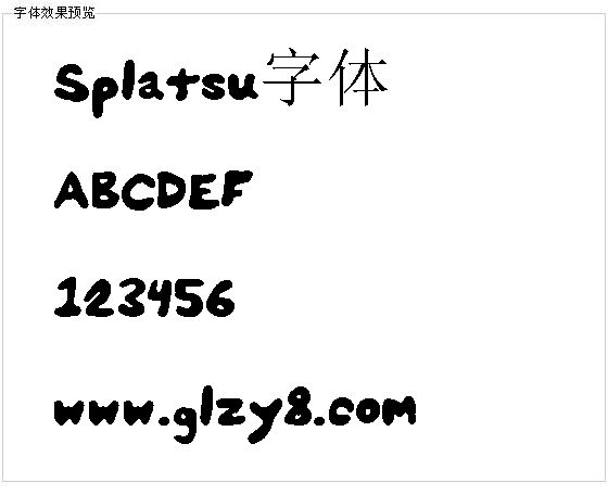 Splatsu字体