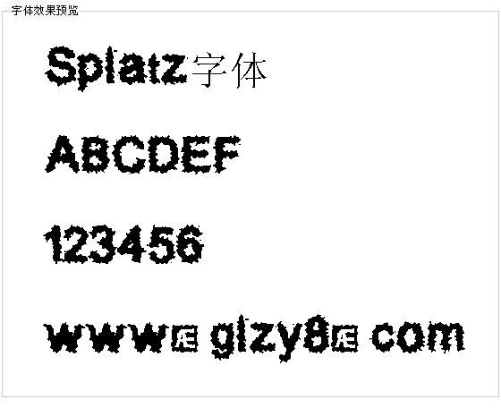 Splatz字体