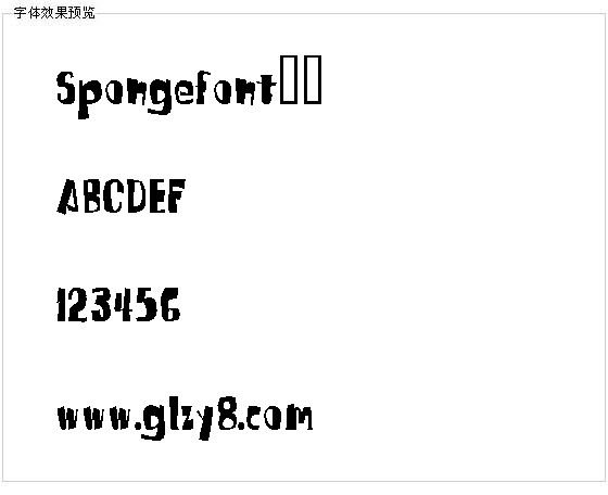 Spongefont字体