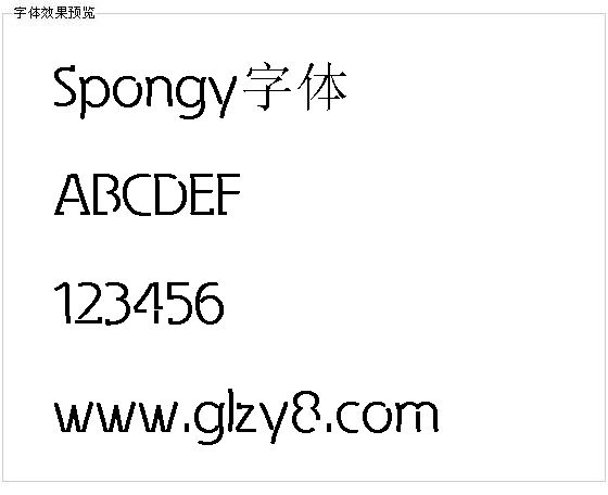 Spongy字体