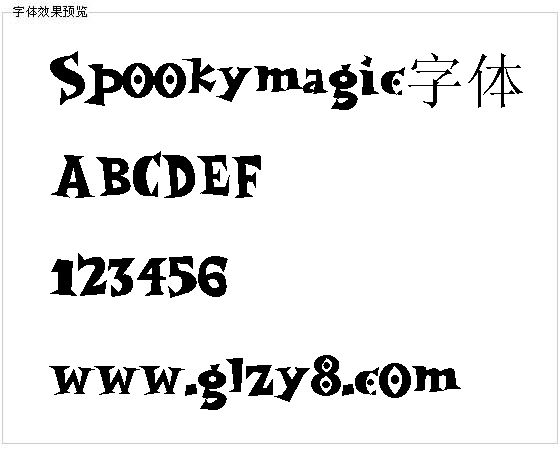 Spookymagic字体