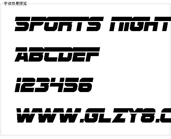 Sports night字体