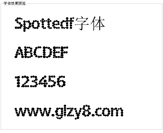 Spottedf字体