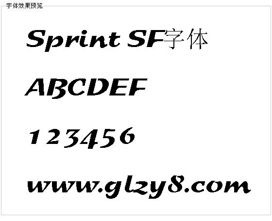 Sprint SF字体