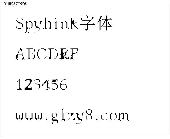 Spyhink字体