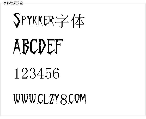 Spykker字体