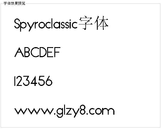 Spyroclassic字体