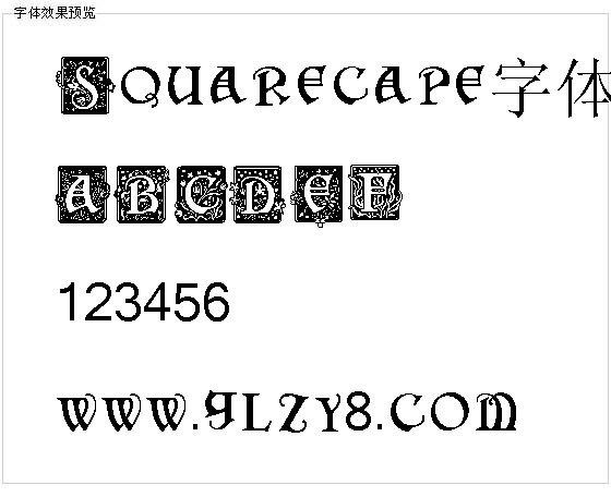 Squarecape字体