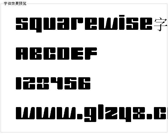 Squarewise字体