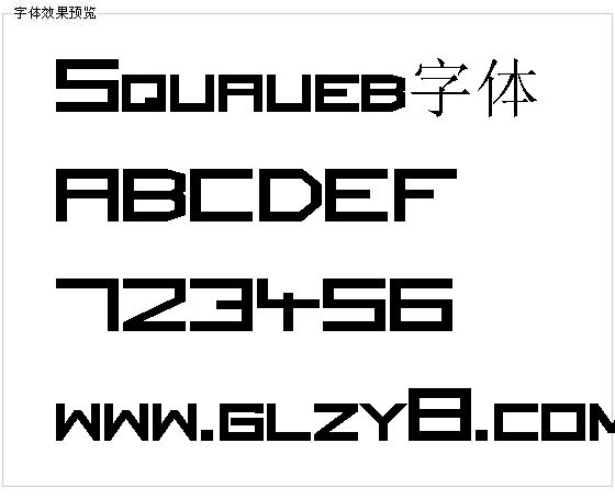 Squaueb字体