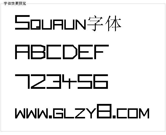 Squaun字体