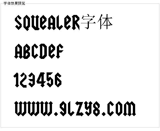 Squealer字体