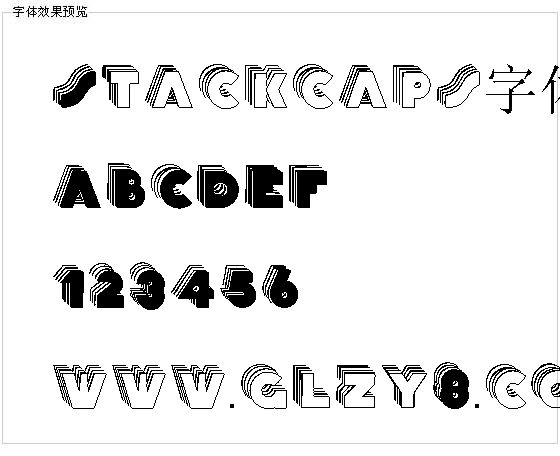 Stackcaps字体