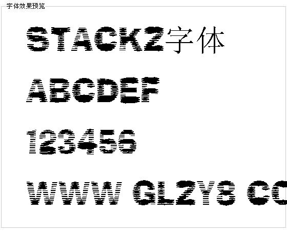 Stackz字体