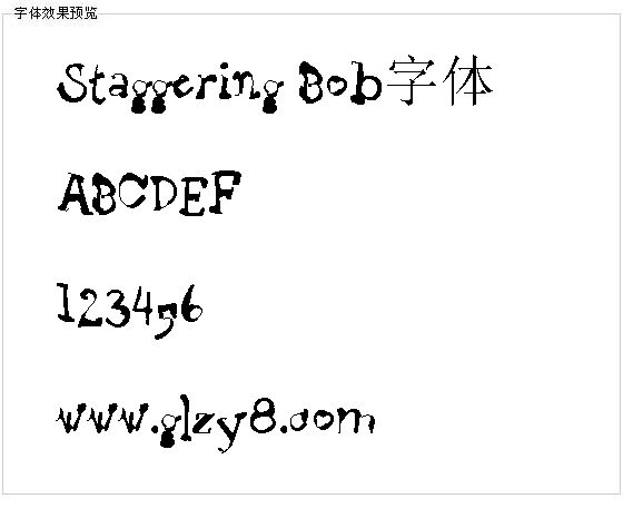 Staggering Bob字体