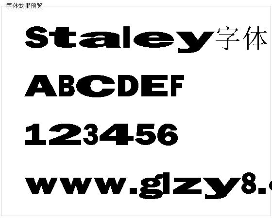 Staley字体