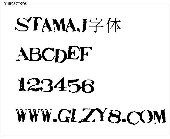 Stamaj字体