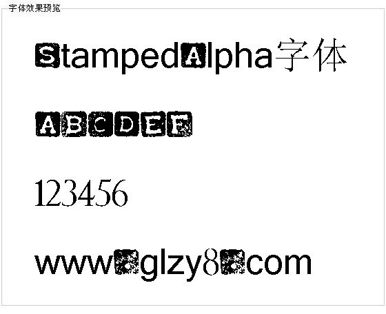 StampedAlpha字体