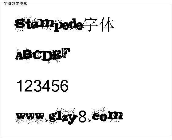 Stampede字体