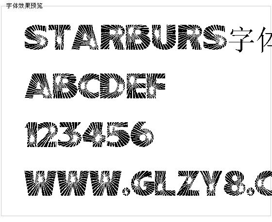 Starburs字体