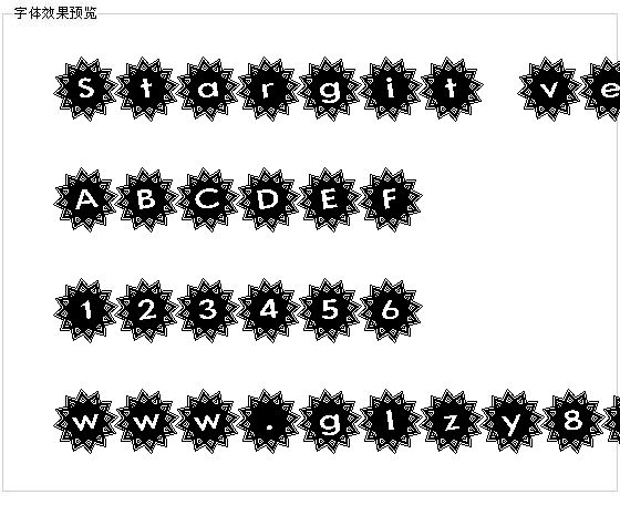 Stargit ver2字体