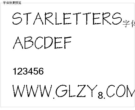 StarLetters字体